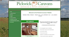 Desktop Screenshot of pickwickcaravans.co.uk