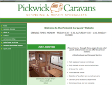 Tablet Screenshot of pickwickcaravans.co.uk